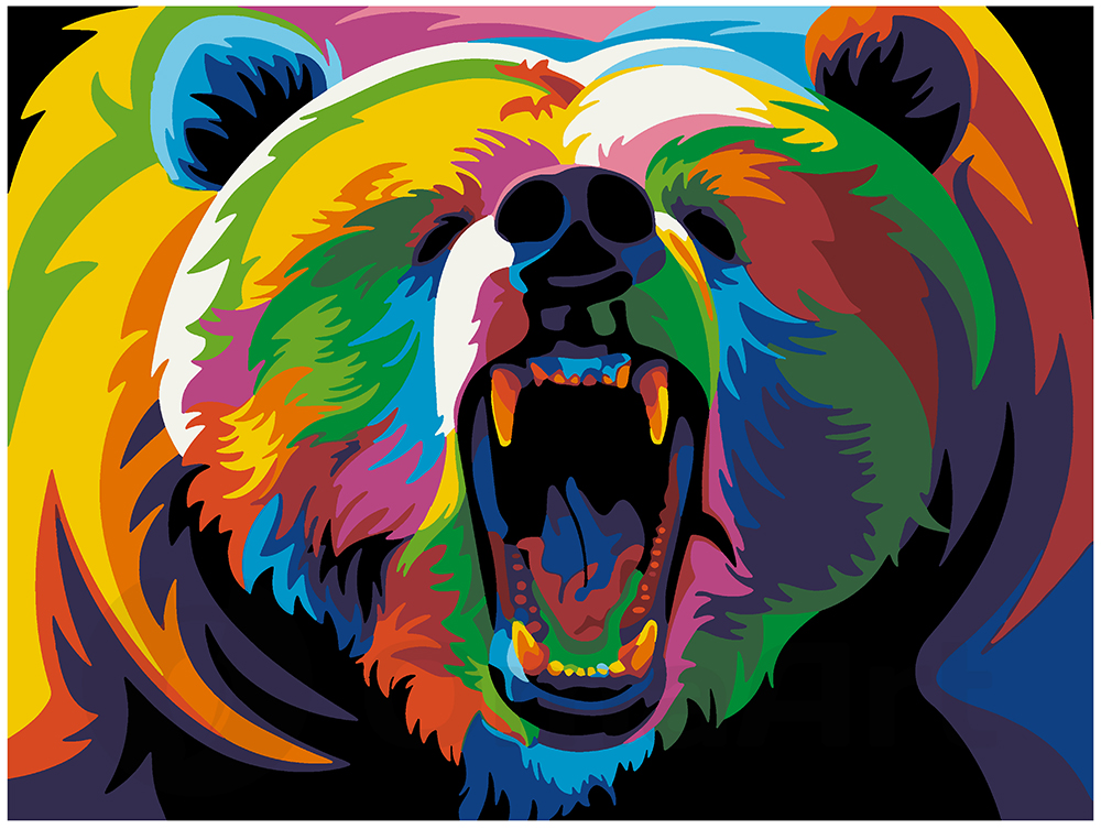 Цветной медведь