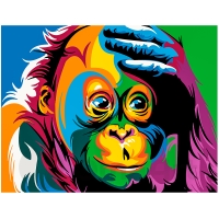 Värillinen apina