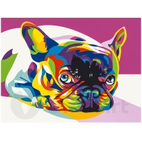 Colorful Bulldog