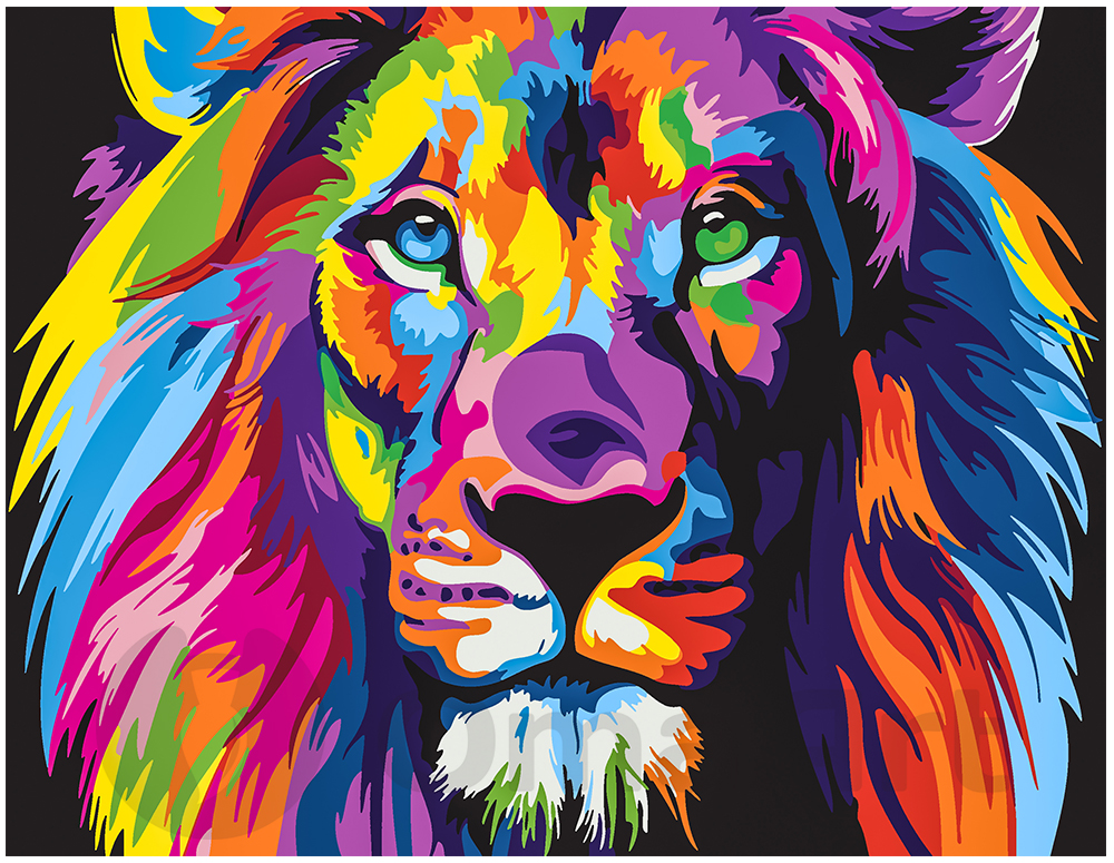 Colorful Lion