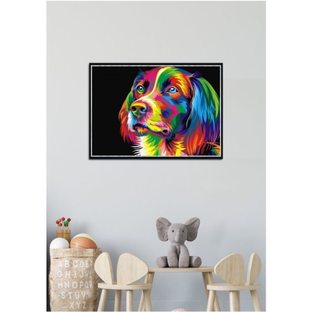 Colorful dog