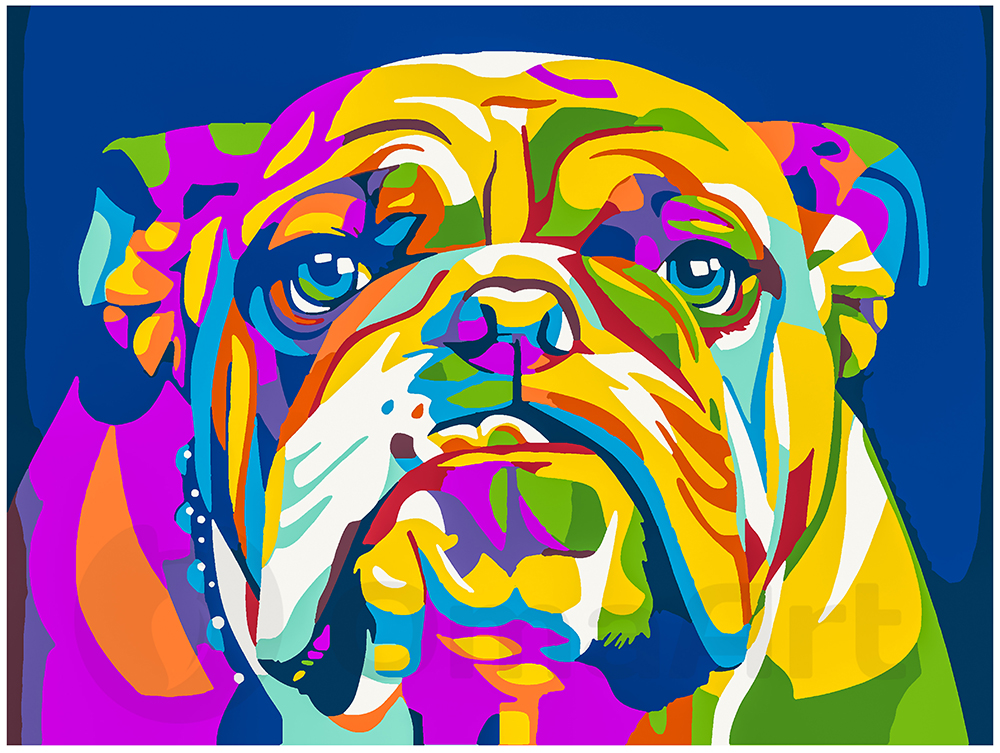 Colored Bulldog