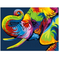 Colored elephant