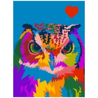 Colored owl
