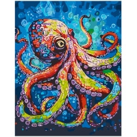Colored octopus