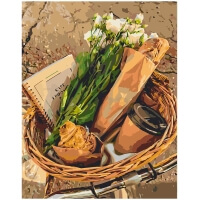 Bouquet in a basket