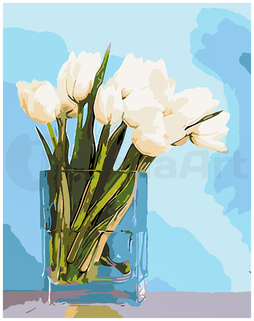 White tulips