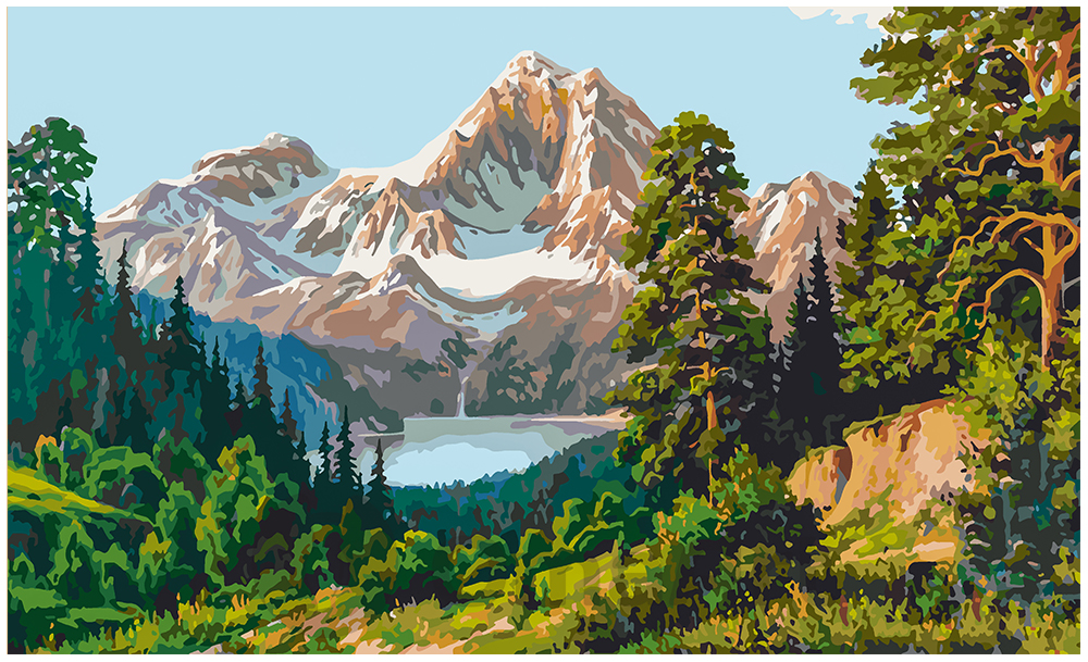 Mountain landscape 30x50