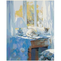 Paint by Numbers: Cat on the Windowsill