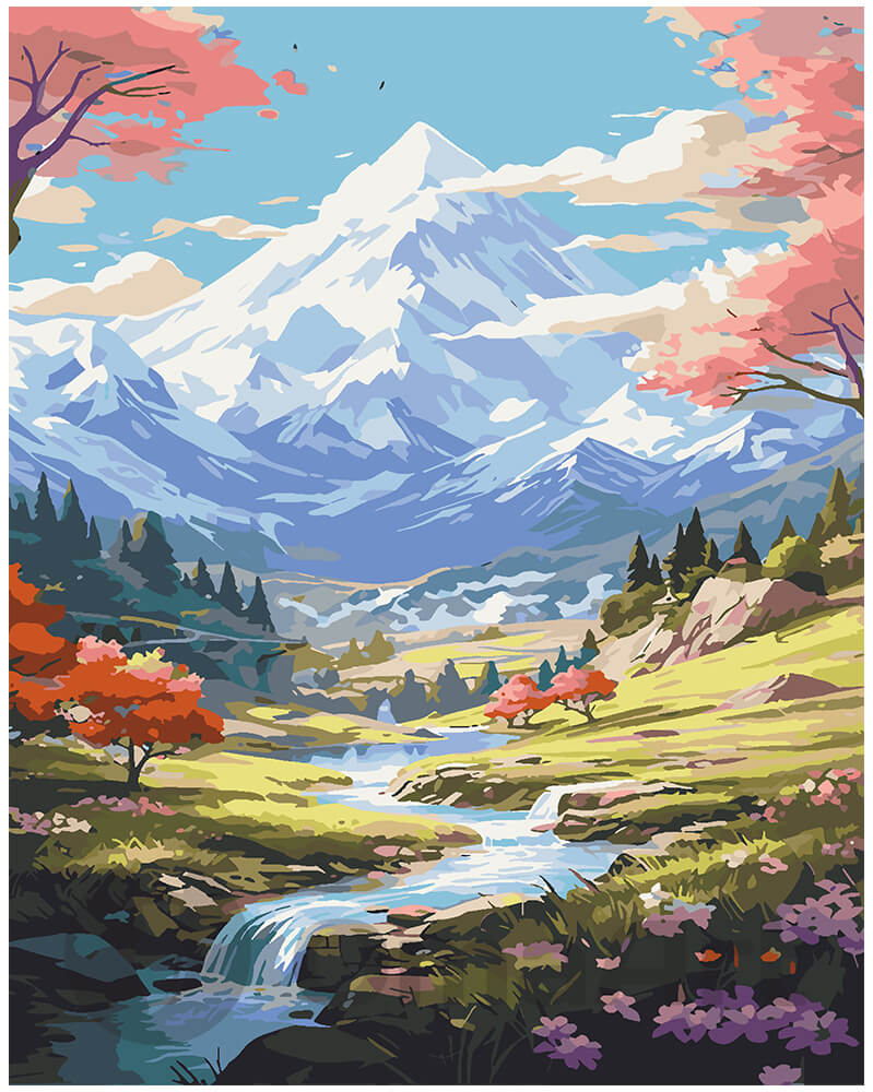 Paint by Numbers: Majestic Mountains