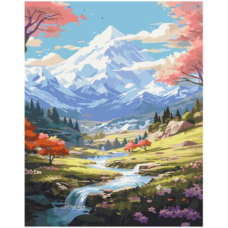 Paint by Numbers: Majestic Mountains