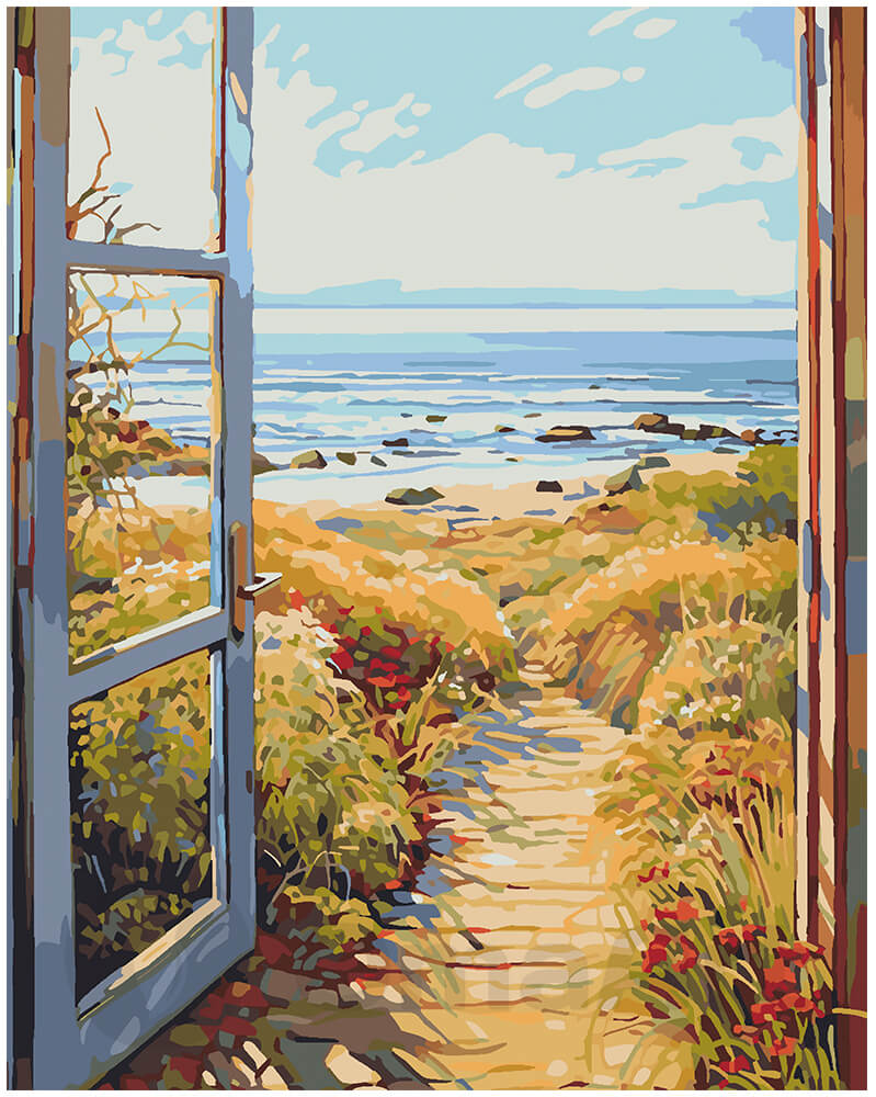 Paint by Numbers: Seaview from the Window