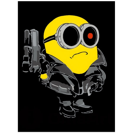 Minion terminator: Lõbus Numbri järgi Värvimine