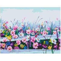 Blossom Horizon: Flower Field Paint-by-Numbers Kit