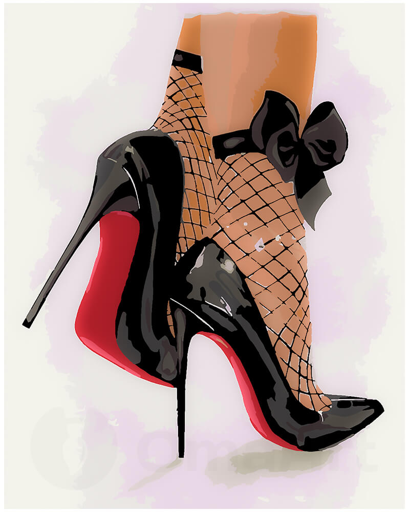 Elegant Strides: High Heel Paint-by-Numbers Kit