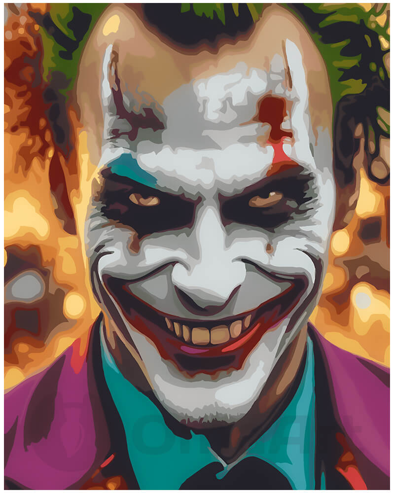 Joker Portrait Paint-by-Numbers Kit