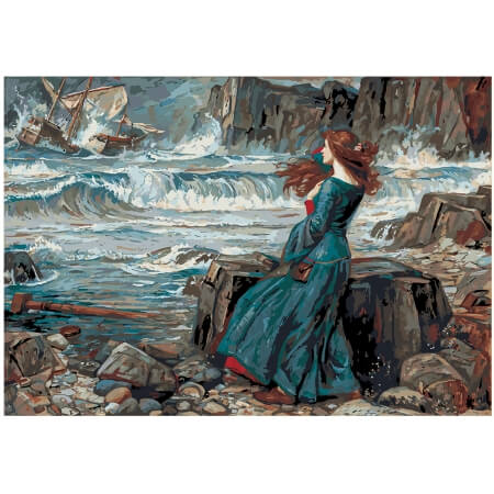 Miranda, The Tempest, by John William Waterhouse