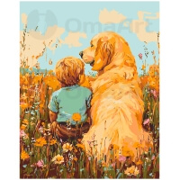 Мальчик и лабрадор