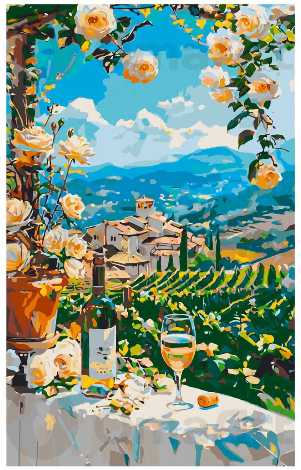 Розы над виноградниками Тосканы