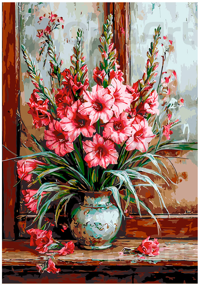 Gladioluses on the Windowsill