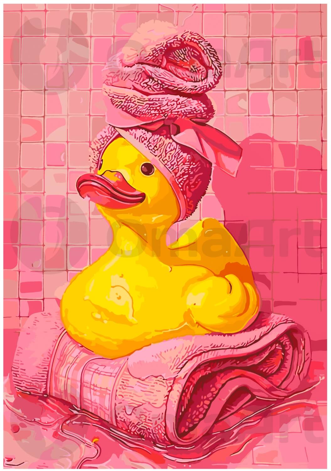 Rubber ducky on vacation