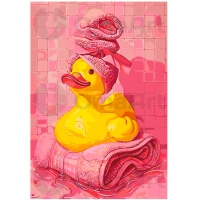 Rubber ducky on vacation