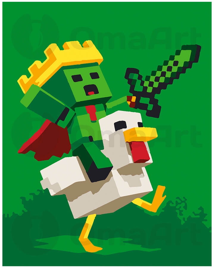 Minecraft: Kuningas-Kriiper kanaga