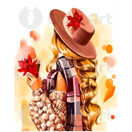 Girl with a Maple Leaf