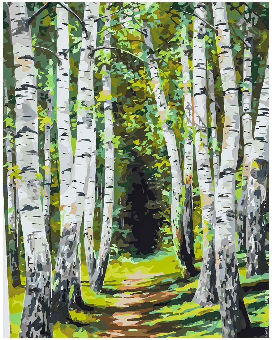 In the birch forest