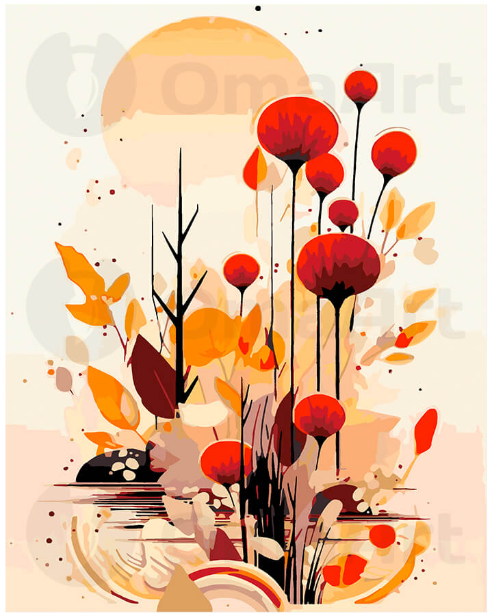 Uzlecošā saule laukā