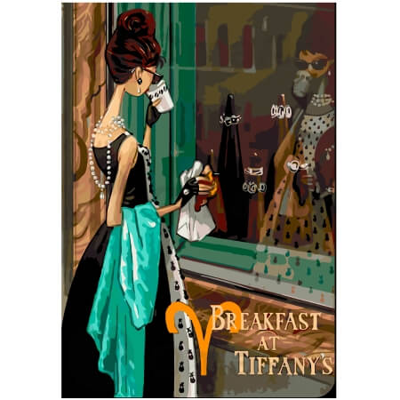 Aamiainen Tiffanylla