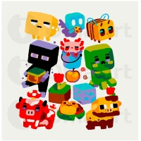 Pikseļu radības kuba pasaulē