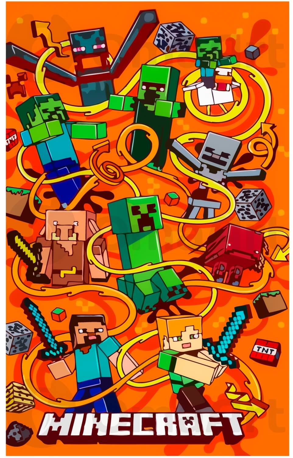 Dünaamiline Minecrafti maailm