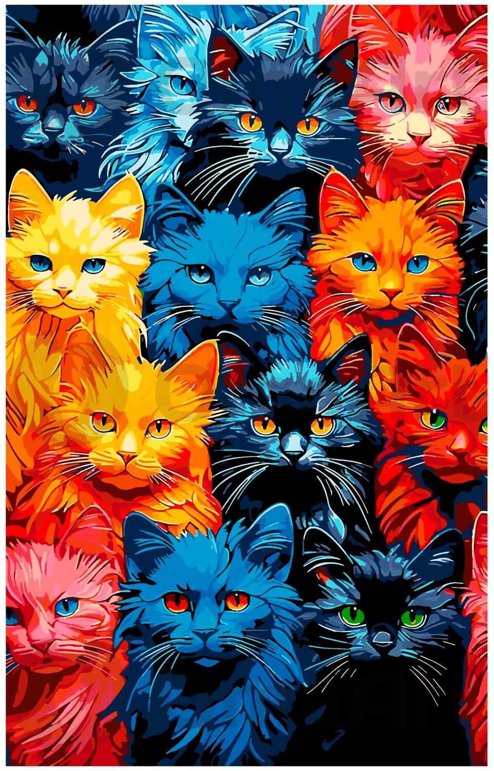 Värikkäät muotokuvat