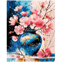 Sakura sinises portselanis