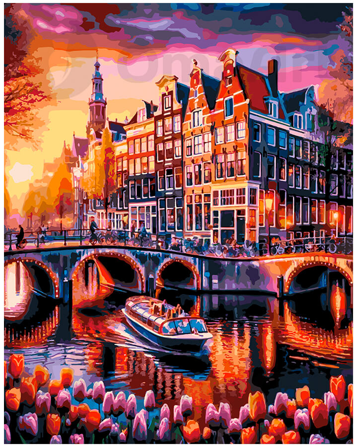 Amsterdamin auringonlasku