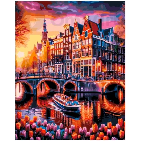 Amsterdamin auringonlasku