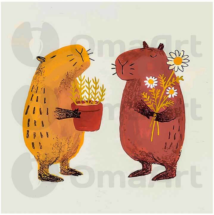 Дружба двух капибар