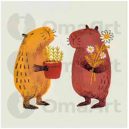 Дружба двух капибар