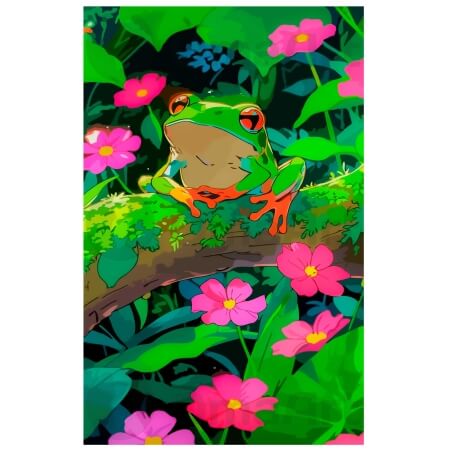 Лягушонок в цветах