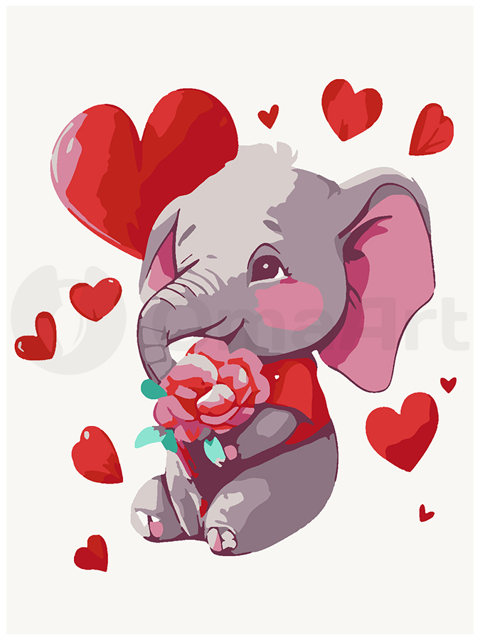 Elephant in love