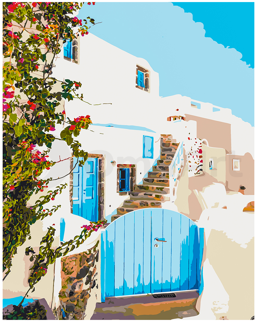 Santorini courtyard