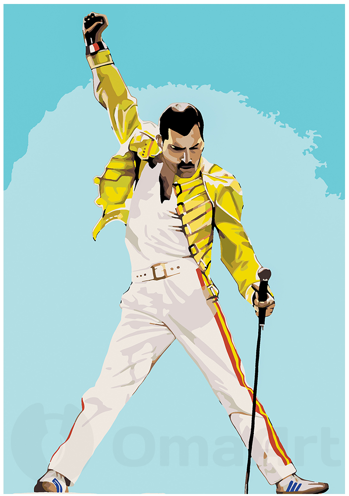 Freddie Mercury 34x50