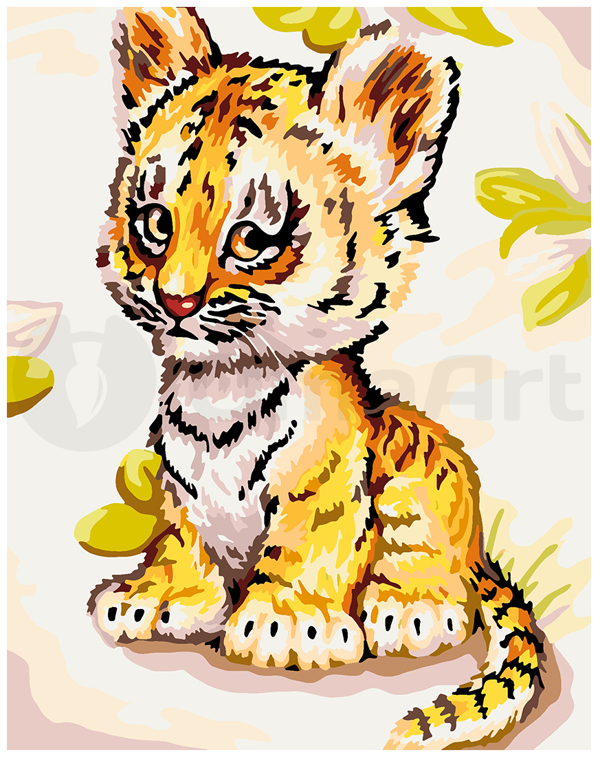 Cute tiger cub