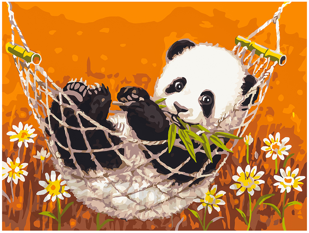 Panda in a hammock