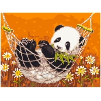 Panda in a hammock