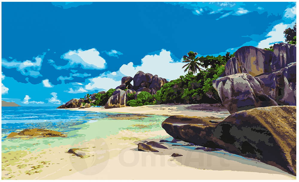 Beach 30x50