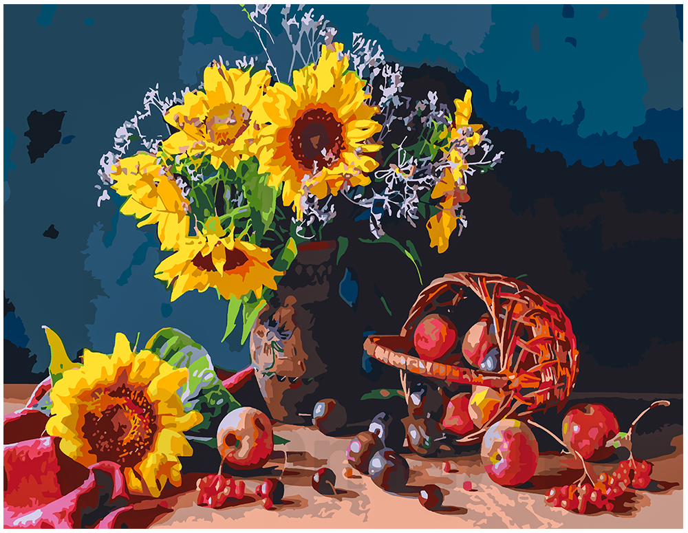 Sunflowers on the table