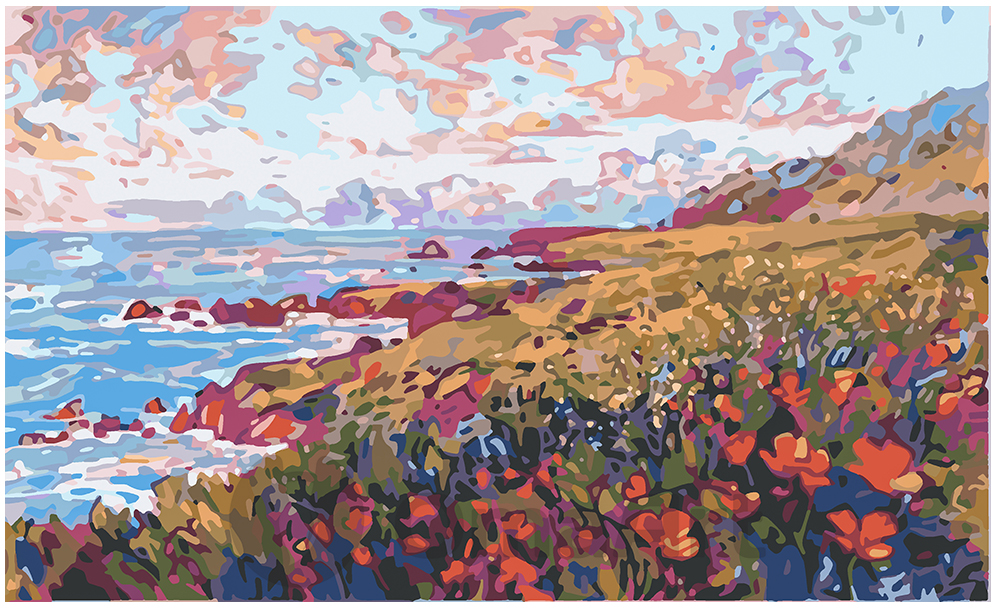 Coastal poppies 30x50