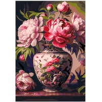 Pink peonies 35x50